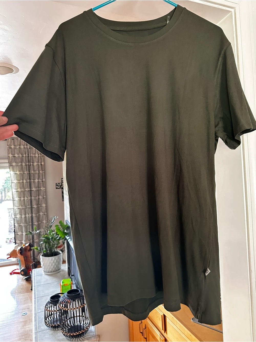 7 Diamonds Men's Olive Core Crew Neck Short Sleeve Tee